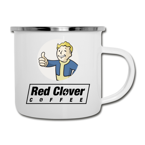 Vault Boy Camping Mug - white